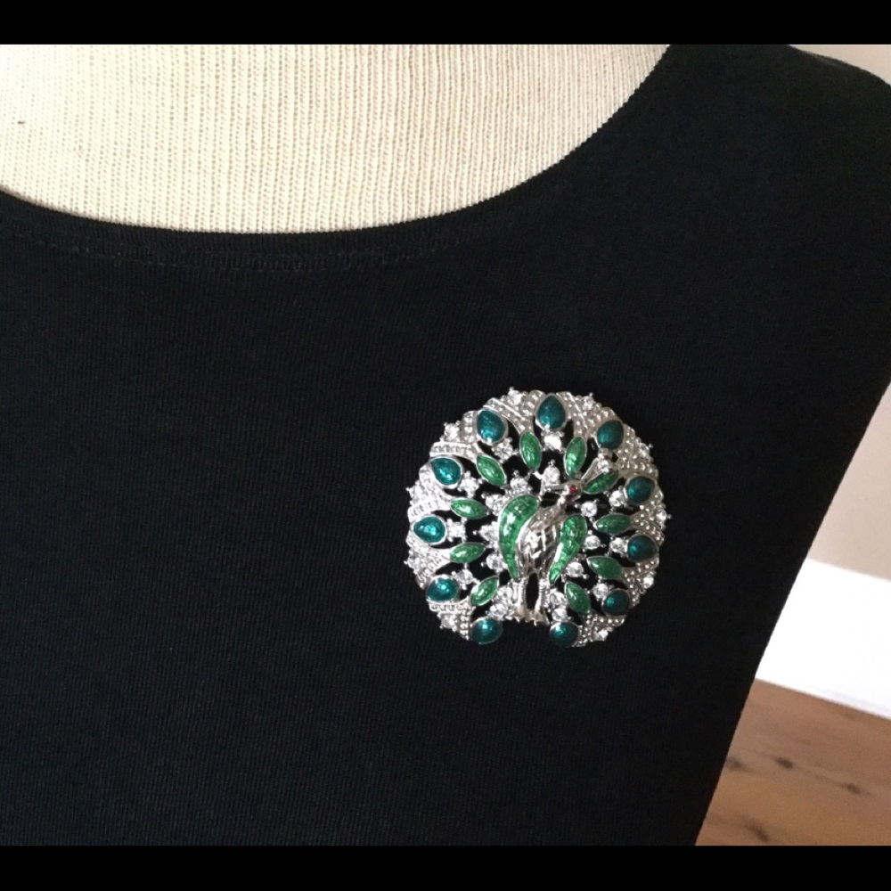 Peacock Brooch by Trifari